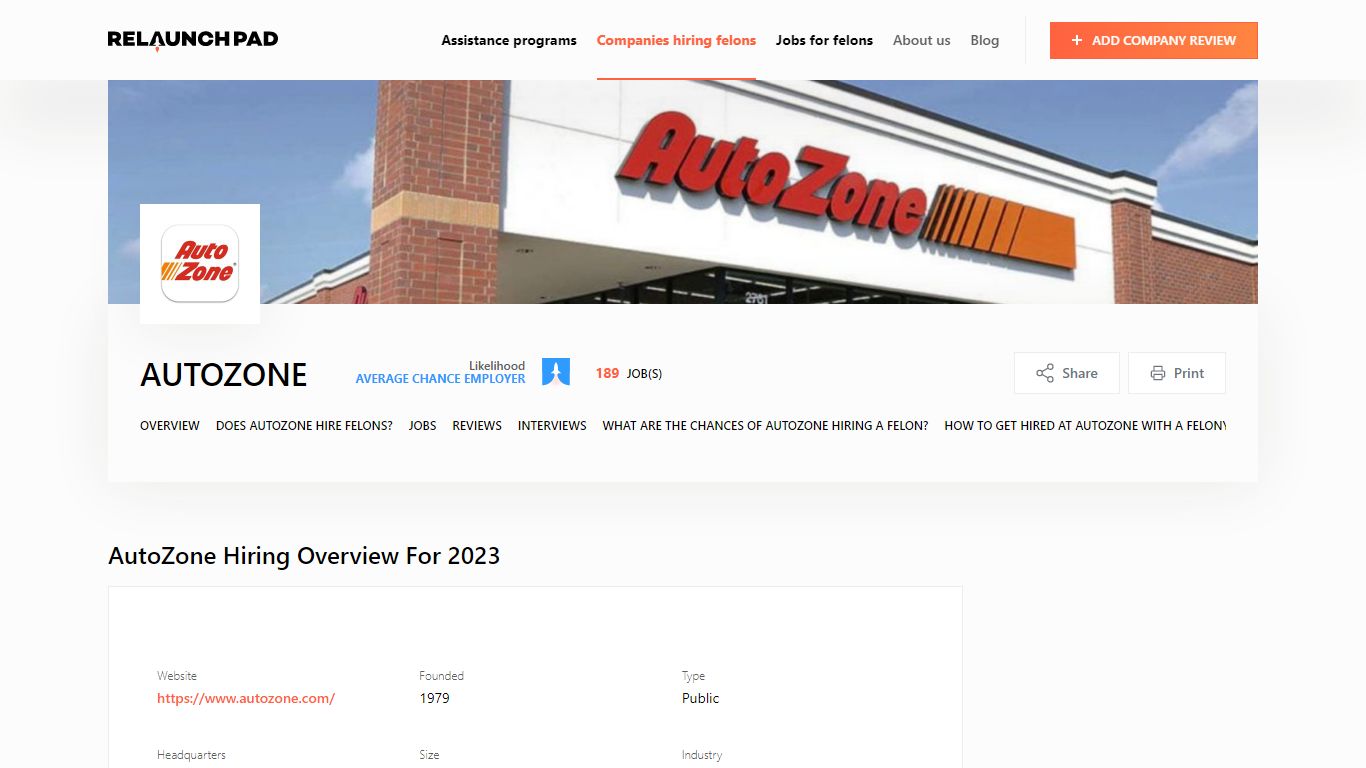 Does AutoZone Hire Felons in 2023? What We Discovered - Relaunch Pad